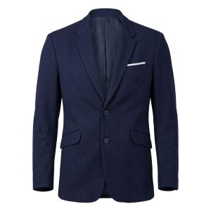 Blazer sastre texturizado con pañuelo decorativo