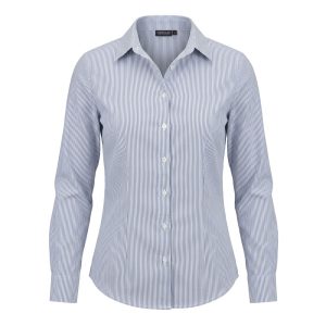 Blusa rayada cuello camisero